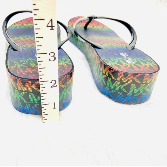 Michael Kors Womens Pride Rainbow Platform Sandals - Picture 3 of 10